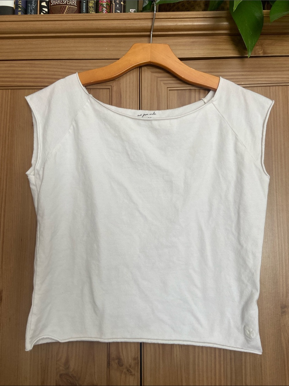 Urban Outfitters White Women's Cap Sleeve Top Tee by Out from Under XL EUC